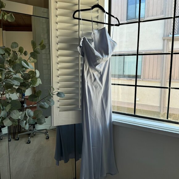 Bec & Bridge Adore Halter Maxi Dress in Dusty Blue - Picture 5 of 9